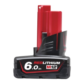 Batería Milwaukee - M12 B6, M12™, REDLITHIUM™, 6,0 Ah