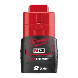 Batería Milwaukee - M12 B2, M12™, REDLITHIUM™, 2,0 Ah