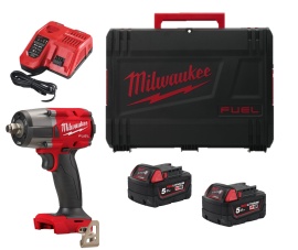 Llave de impacto de par medio Milwaukee - M18 FMTIW2F12-502X, M18 FUEL™, ½″ con anillo de fricción